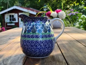 Krug, 1500 ml, Höhe 16 cm, Forget me not, BSN J-1818^Bunzlauer Keramik Hot