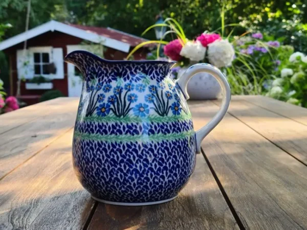 Krug, 1500 ml, Höhe 16 cm, Forget me not, BSN J-1818^Bunzlauer Keramik Hot