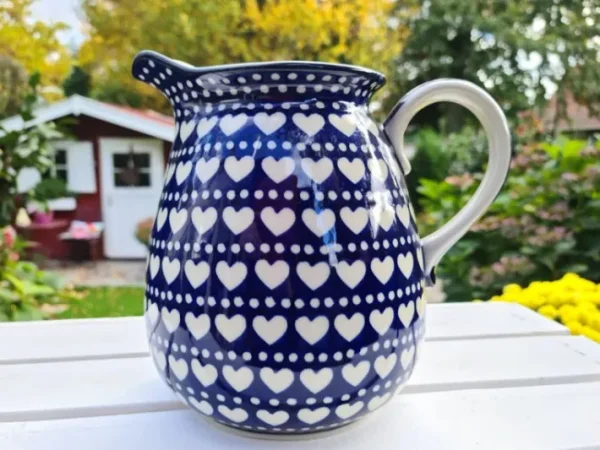 Krug, 2000 ml, Höhe 18 cm, Ich Dich auch, BSN s-232^Bunzlauer Keramik Fashion