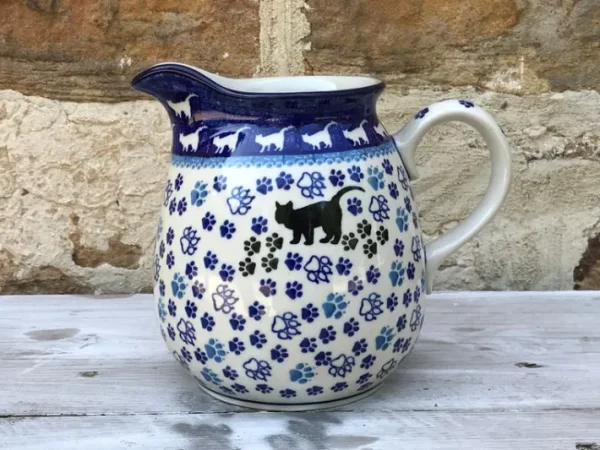Krug, 2000 ml, Höhe 18 cm, Katze, BSN A-0046^Bunzlauer Keramik Hot