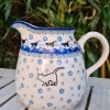 Krug, 1500 ml, Höhe 16 cm, Katze weiß^Bunzlauer Keramik Online