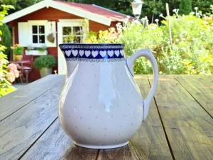 Krug, 3000 ml, Höhe 22 cm, White Valentine - BSN R-102^Bunzlauer Keramik Discount