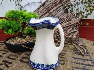 Krug / Vase 18 cm hoch, um 600 ml Unikat, antik eventuell Glasurrisse^Bunzlauer Keramik Discount