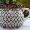 Krug Vol. max. 500 ml -Höhe 9 cm -Unikat 1, BSN 7381^Bunzlauer Keramik New