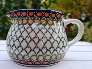Krug Vol. max. 500 ml -Höhe 9 cm -Unikat 1, BSN 7381^Bunzlauer Keramik New