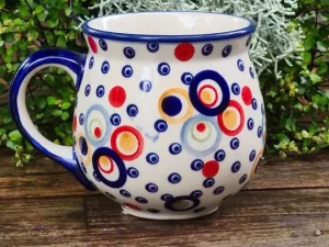 Kugelbecher, 300 ml, Ø8 cm,9,5 cm, Kunterbunt, BSN m-4716^Bunzlauer Keramik Clearance
