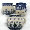 3 Kugelbecher, 300 ml, 9 cm, Winter - BSN S-002^Bunzlauer Keramik New