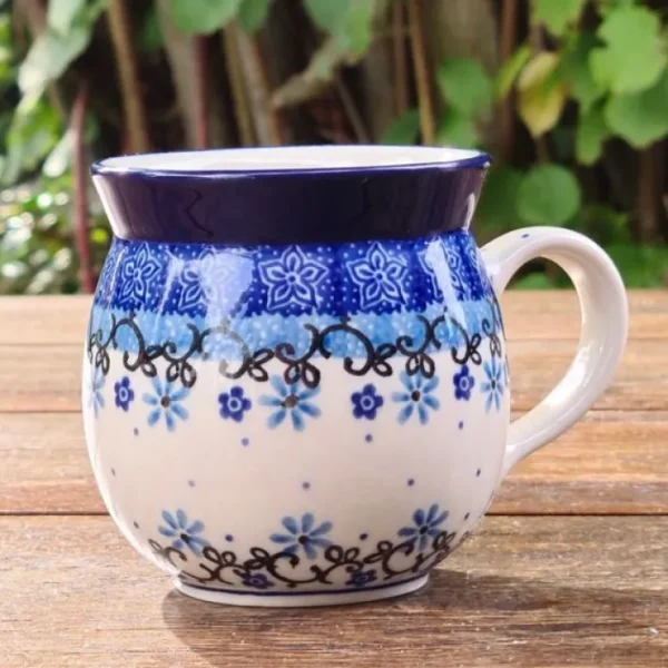 Kugelbecher, 450 ml,10 cm, Fleur Delicate, BSN J-1958^Bunzlauer Keramik New