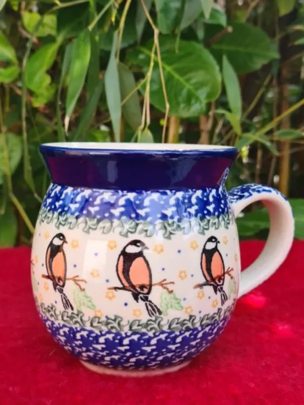 Kugelbecher, 450 ml,10 cm, Vogel^Bunzlauer Keramik Fashion