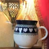 Kugelbecher, 450 ml,10 cm, White Valentine, BSN R-075^Bunzlauer Keramik New