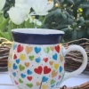 Kugelbecher,450 ml,↑10 cm, Liebe^Bunzlauer Keramik Hot