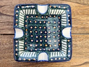 Maxi Aschenbecher, 17,5 x 17,5 cm, 3,5 cm hoch, Tradition 1 BSN 0657^Bunzlauer Keramik Clearance