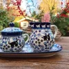 Maxi Milch Zucker auf Tablett, Katze, BSN A-0109^Bunzlauer Keramik Fashion