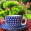 Maxi Tasse mit Unterteller, 375 ml, Trad. 4, BSN y-048^Bunzlauer Keramik Outlet