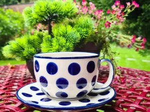 Maxi Tasse mit Unterteller, 375 ml, Trad. 28, BSN m-3370^Bunzlauer Keramik Discount