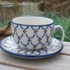 Maxi Tasse mit Unterteller, 375 ml, Trad. 25, BSN m-3368^Bunzlauer Keramik Fashion