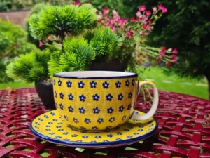Maxi Tasse mit Unterteller, 375 ml, Trad. 20, BSN m-881^Bunzlauer Keramik Best
