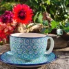 Maxi Tasse mit Unterteller, 375 ml, Smile^Bunzlauer Keramik Best