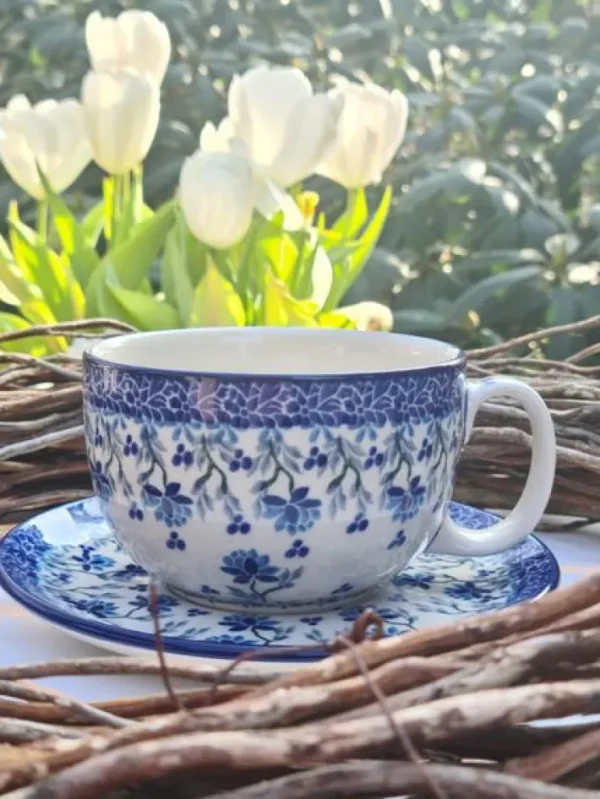 Maxi Tasse mit Unterteller, 375 ml, Daydream^Bunzlauer Keramik Sale
