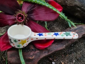 Meßlöffel 13 cm, Kaffee,Tee,Salz, Gewürze, Sterne^Bunzlauer Keramik Discount