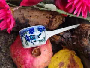Meßlöffel 13 cm, Kaffee,Tee,Salz, Gewürze, Vogel Ivy^Bunzlauer Keramik Online