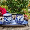 Milch, Zucker auf Tablett, Garden of Joy^Bunzlauer Keramik Online