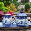 Milch, Zucker auf Tablett, Floral Party^Bunzlauer Keramik Outlet