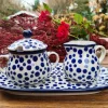 Milch, Zucker auf Tablett, Crazy Dots^Bunzlauer Keramik Fashion