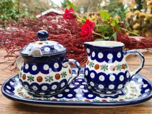 Milch, Zucker auf Tablett, Tradition 6 - BSN 2157^Bunzlauer Keramik Clearance