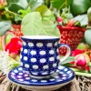Mocca- / Espressotasse mit Unterteller, 70-80 ml, Tradition 4- BSN 4052^Bunzlauer Keramik New