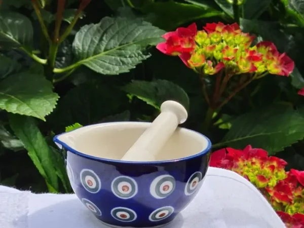 Mörser mit Schlegel, Ø 8,5 cm, 4 cm hoch, Tradition 10 BSN 2011^Bunzlauer Keramik Online