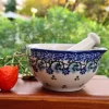 Mörser mit Schlegel, Ø 8,5 cm, 4 cm hoch, Royal Blue, BSN A-0704^Bunzlauer Keramik Discount