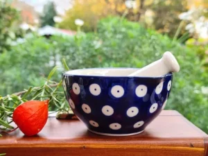 Mörser mit Schlegel, Ø 8,5 cm, 4 cm hoch, Tradition 5 BSN 2269^Bunzlauer Keramik Sale