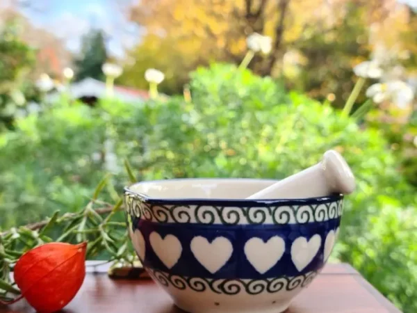 Mörser mit Schlegel, Ø8,5cm,4cm, White Valentine^Bunzlauer Keramik Fashion