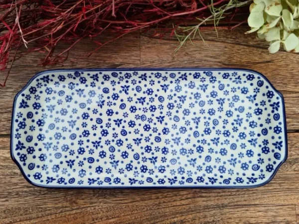 Platte, 32 cm x 14,5 cm, Tradition 12 - BSN 100001^Bunzlauer Keramik Outlet
