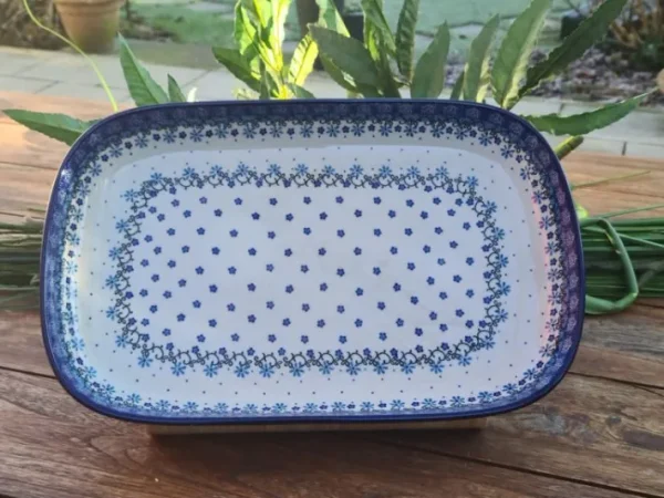 Platte / Schale, 41 x 26 cm, 3700 ml, Fleur Delicate, BSN J-4654^Bunzlauer Keramik Online