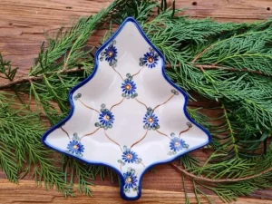 Platte / Schale in Tannenbaumform, 20 x 20 cm, Tradition 8 - BSN 21089^Bunzlauer Keramik Online