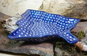 Platte / Schale in Tannenbaumform, 20 x 20 cm, Unikat 22, BSN 21098^Bunzlauer Keramik Clearance