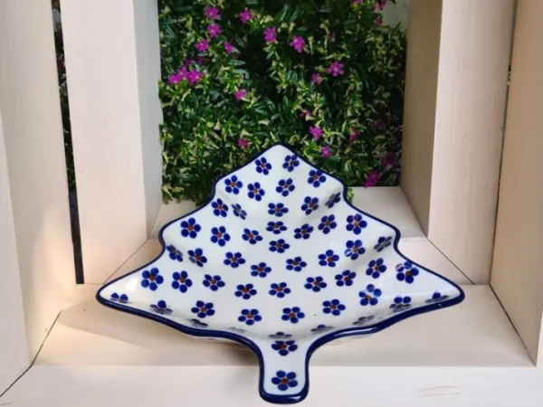 Platte / Schale in Tannenbaumform, 20 x 20 cm, Tradition 3 - BSN 20036^Bunzlauer Keramik Online