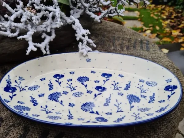 Platte, 29 x 18 cm, Flower Festival^Bunzlauer Keramik Clearance