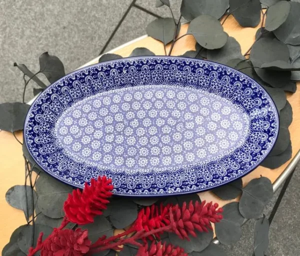 Platte, 35 x 21 cm, Lace^Bunzlauer Keramik Online