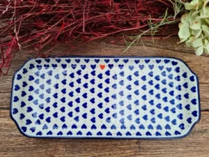 Platte, 32 x 14,5 cm, Schatzsuche, BSN A-1144^Bunzlauer Keramik New