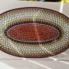 Platte, 35 x 21 cm, Unikat 1^Bunzlauer Keramik Best