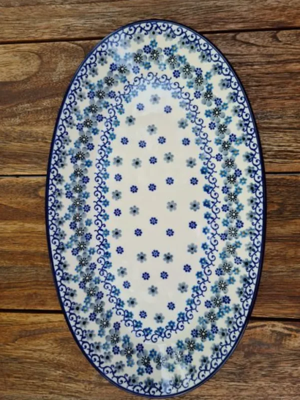 Platte, 35 x 21 cm, Winter Garden, BSN J-1929^Bunzlauer Keramik Outlet
