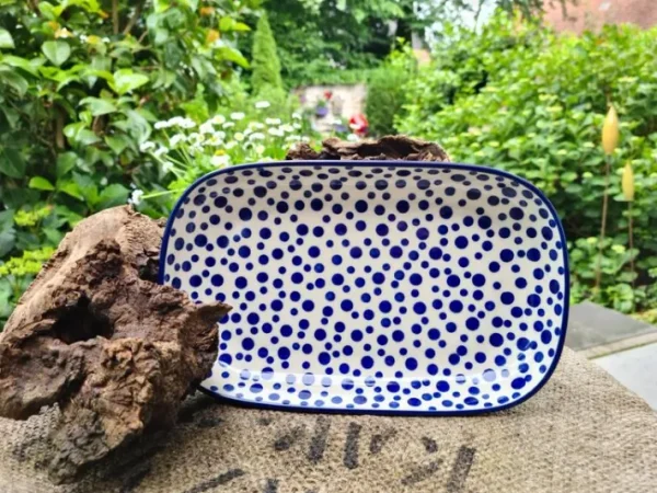 Platte, 26 x 16 x 3 cm, 900 ml, Crazy Dots, BSN A-0388^Bunzlauer Keramik Best