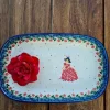 Platte, 26 x 16 x 3 cm, 900 ml, Prinzessin^Bunzlauer Keramik New