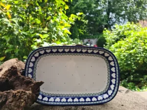 Platte, 26 x 16 x 3 cm, 900 ml, White Valentine, BSN R-008^Bunzlauer Keramik Best