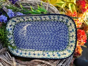Platte, 26 x 16 x 3 cm, Spring Hill^Bunzlauer Keramik Outlet
