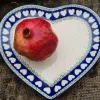 Platte in Herzform, 23 x 22 cm, White Valentine, BSN R-140^Bunzlauer Keramik New
