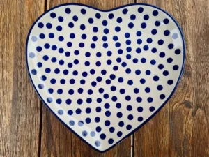 Platte in Herzform, 23 x 22 cm, Tradition 24 - BSN 30134^Bunzlauer Keramik Sale